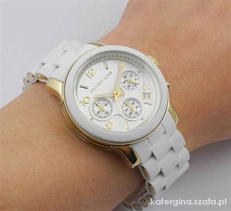 michael kors zegarek biały|zegarek Michael Kors.